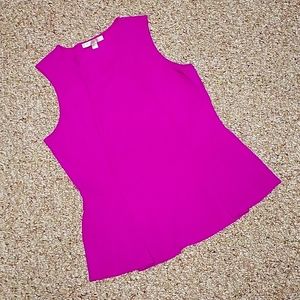 Magenta Peplum Top